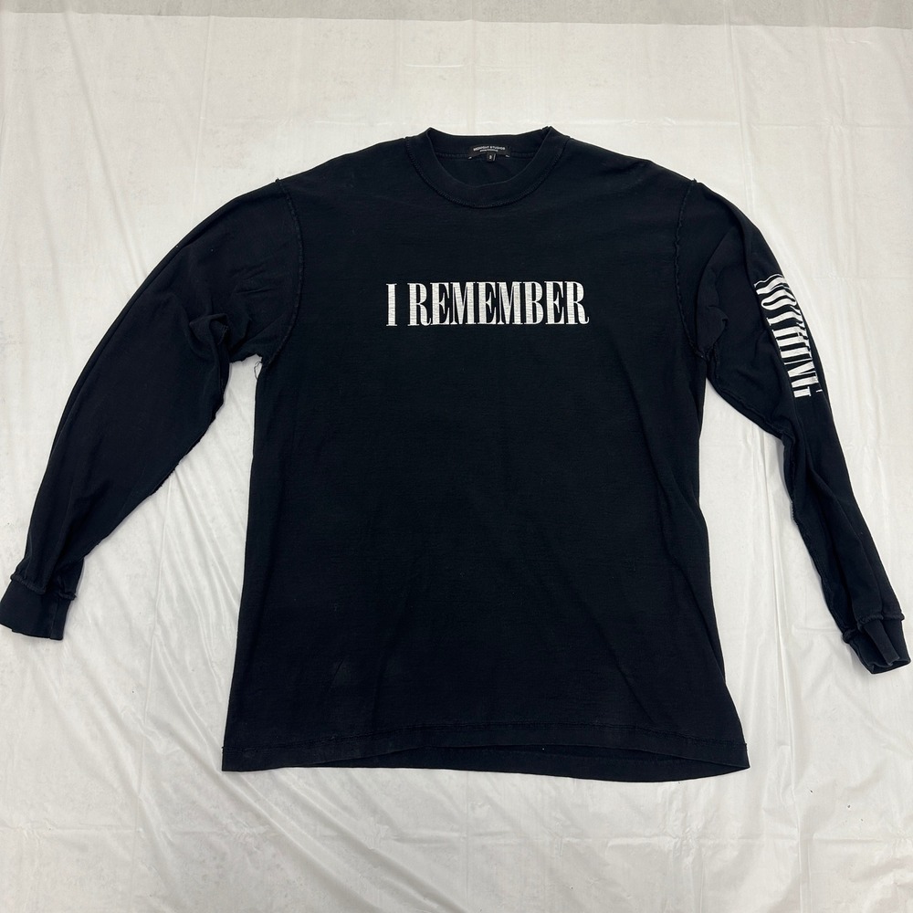 Midnight Studios T Shirt Mens Large 3 Black I Remember Long Sleeve Punk‎ Rock